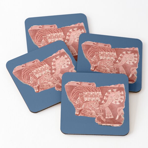 Item preview, Teotihuacán mural fragment (on blue) designed and sold by DotorEaon.