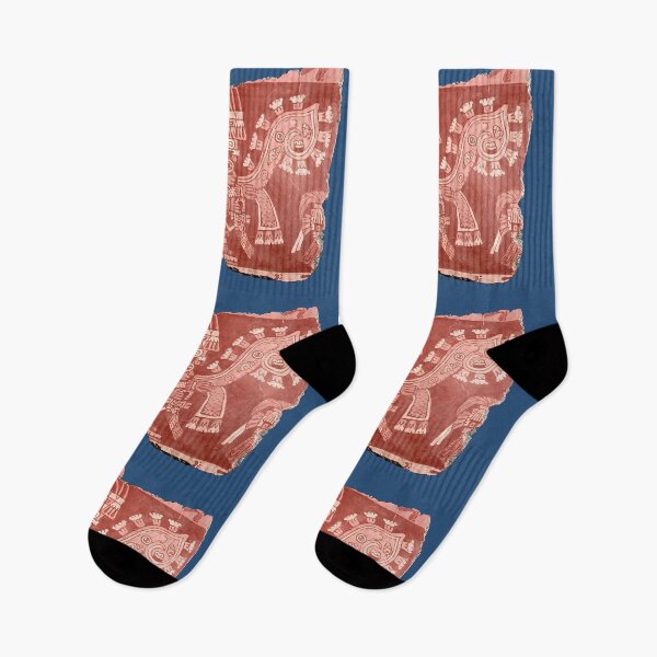 Item preview, Teotihuacán mural fragment (on blue) designed and sold by DotorEaon.