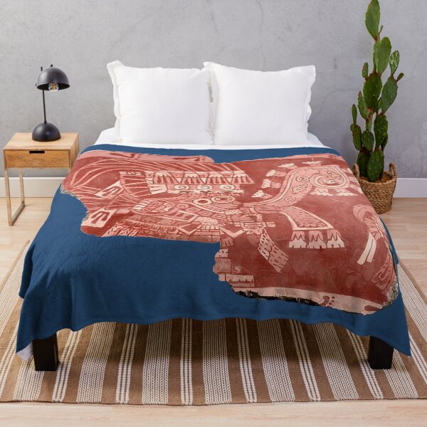 Item preview, Teotihuacán mural fragment (on blue) designed and sold by DotorEaon.