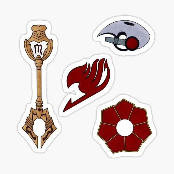 Fairy Tail Virgo Celestial Gate Key Chains Sticker Set Sticker By Auntblt Redbubble