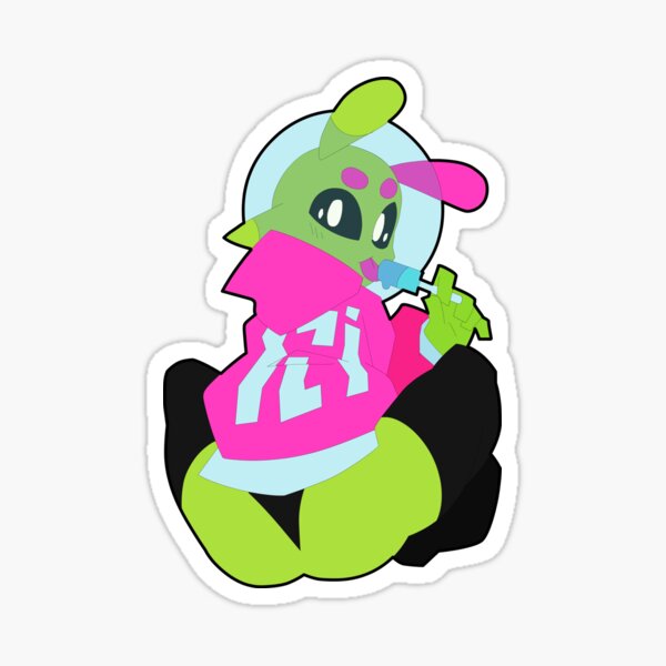 Alien Hoodie Sticker