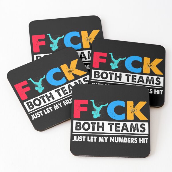 Item preview, Fuck Both teams Just let my numbers hit football designed and sold by ContreiDesign.