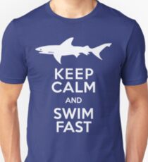 Keep Calm and Swim Fast Funny Unisex T-Shirt