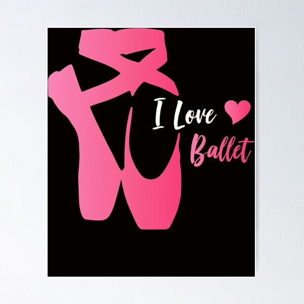 Item preview, Ballet Dancer Shoes I love Ballet Women Girls designed and sold by RonaldDaughtry.