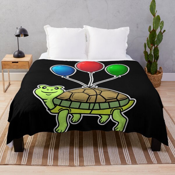 Item preview, FUNNY FLYING GREEN TURTLE WITH COLORFUL BALLOONS designed and sold by gaCh438.