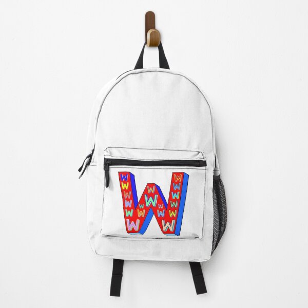 Item preview, Letter W, Big and Little (Red Background) designed and sold by artfulnotebook.