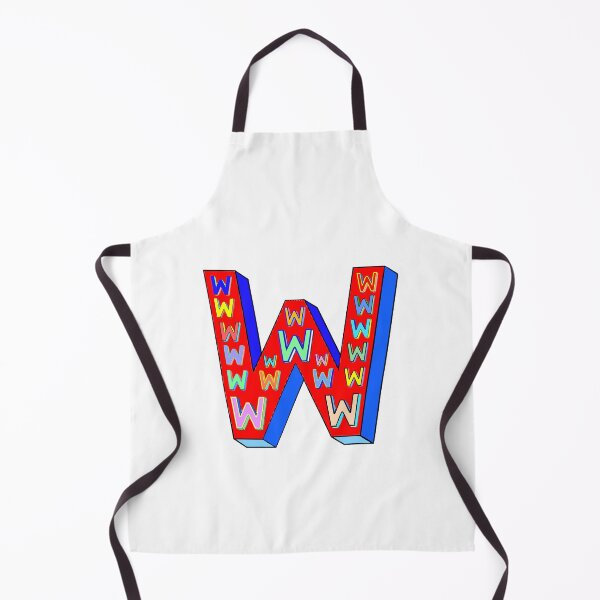 Item preview, Letter W, Big and Little (Red Background) designed and sold by artfulnotebook.
