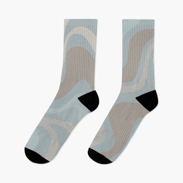 Item preview, Liquid Swirl Contemporary Abstract in Light Blue Grey designed and sold by kierkegaard.