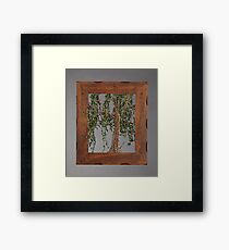 Summer Willow Tree - Dark Framed Print