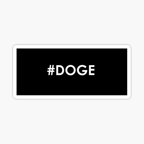 Hashtag DOGE Sticker