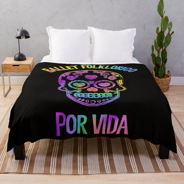Item preview, Ballet Folklorico Por Vida Sugar Skull Rainbow Tie Dye designed and sold by RonaldDaughtry.