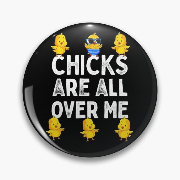 Item preview, Chicks Are All Over Me Easter Funny Baby Chicken Kids Boys Easter Gift designed and sold by robtkatch86.