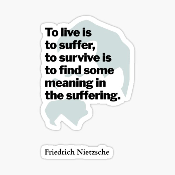 Item preview, Nietzsche quote designed and sold by HumanQuoteLand.