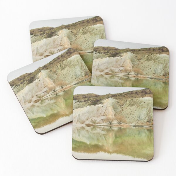 Item preview, Winter Green Reflections - St Bathans Blue Lake in Winter designed and sold by Rachel Pile.