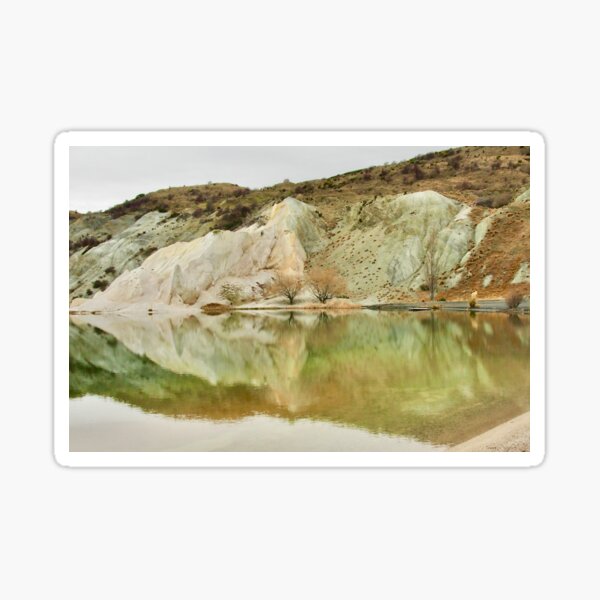 Item preview, Winter Green Reflections - St Bathans Blue Lake in Winter designed and sold by Rachel Pile.