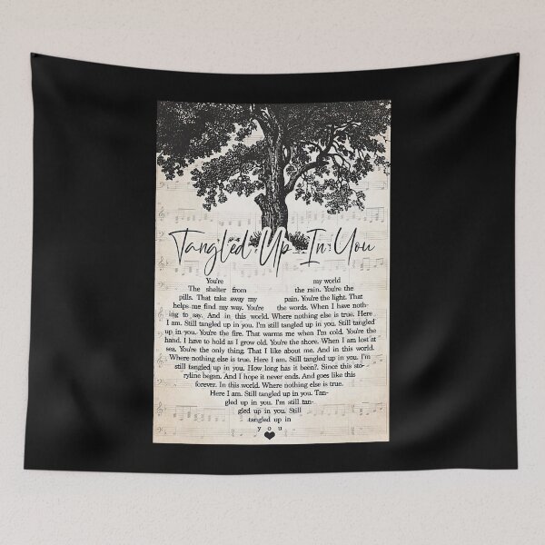 Item preview, Tangled Up In You Lyrics Wall Art - Staind Gift  designed and sold by KellenCowleyArt.