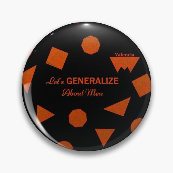Item preview, Let's Generalize About Men (Valencia, Orange Outlines) designed and sold by SpectreSparkC.
