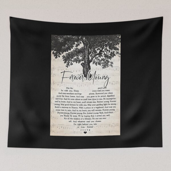 Item preview, Rod Stewart - Forever Young Lyrics Wall Art designed and sold by OwensdesignArt.