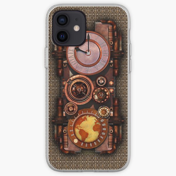 Infernal Vintage Steampunk Timepiece phone cases iPhone Soft Case