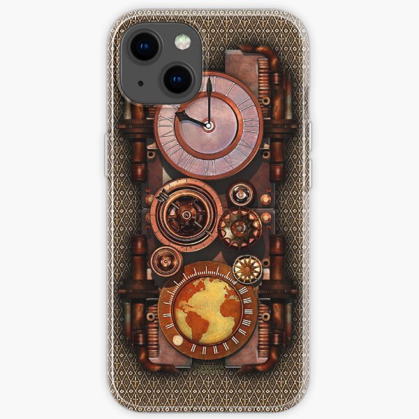 Infernal Vintage Steampunk Timepiece phone cases iPhone Soft Case