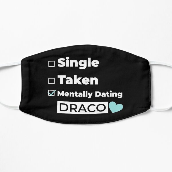 Mentally Dating DRACO new trending cute heart check box valentine pattern design 2021 Flat Mask