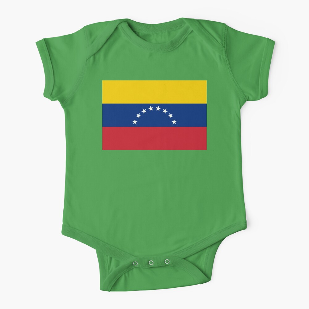 Venezuela flag country world cup Baby Soccer Bodysuit