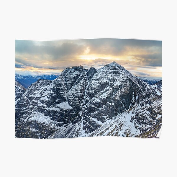An Teallach - Sgurr Fiona, Lord Berkeley's Seat and Corrag Bhuidhe Poster