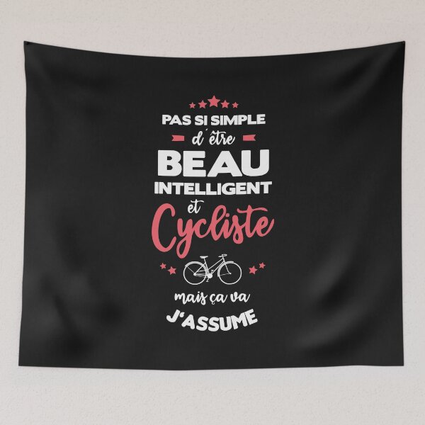 Item preview, Not so easy to be handsome, intelligent and a cyclist designed and sold by lepetitcalamar.