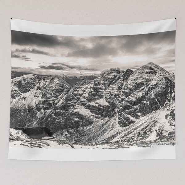 Item preview, An Teallach Peaks Across Toll an Lochain (B&W) designed and sold by ScotLandscapes.