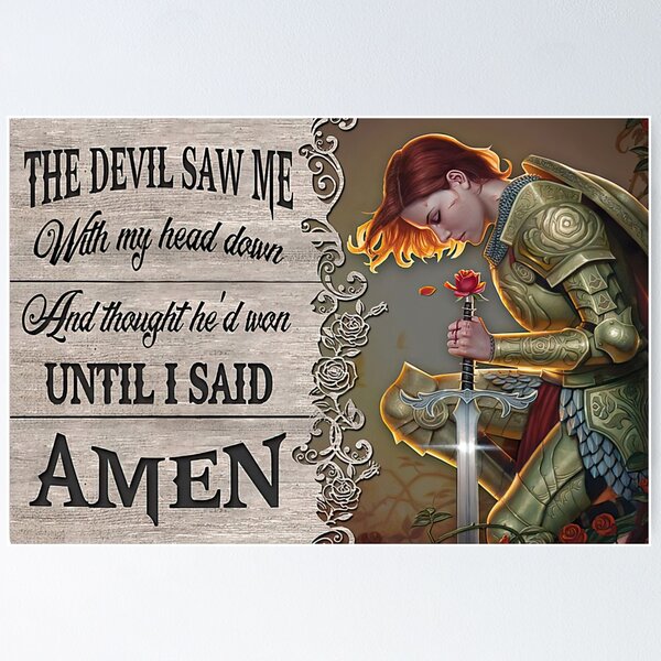 Item preview, The Devil Sa Me With My Head won And Thought He'd Won Until I Said AMEN designed and sold by hippololocc.