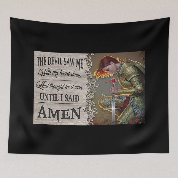 Item preview, The Devil Sa Me With My Head won And Thought He'd Won Until I Said AMEN designed and sold by hippololocc.