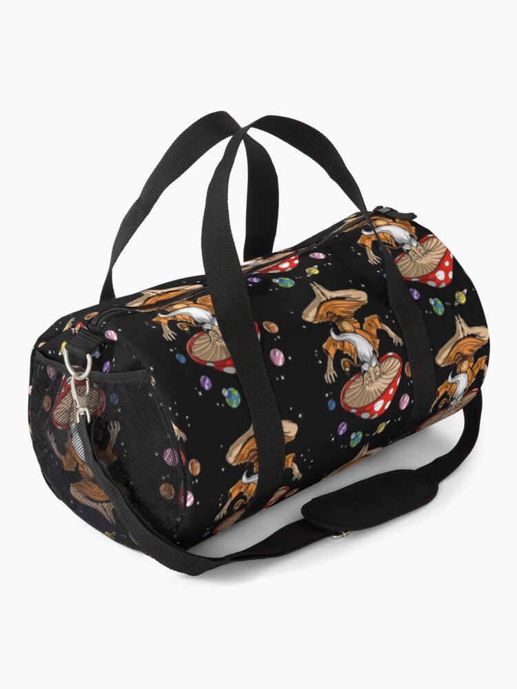 Alternate view of Magic Mushroom Buddha Duffle Bag