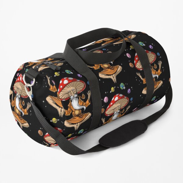 Magic Mushroom Buddha Duffle Bag