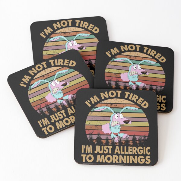 Item preview, I am just allergic to mornings The courage Pink color animal  gift for fans designed and sold by meconquynh95.