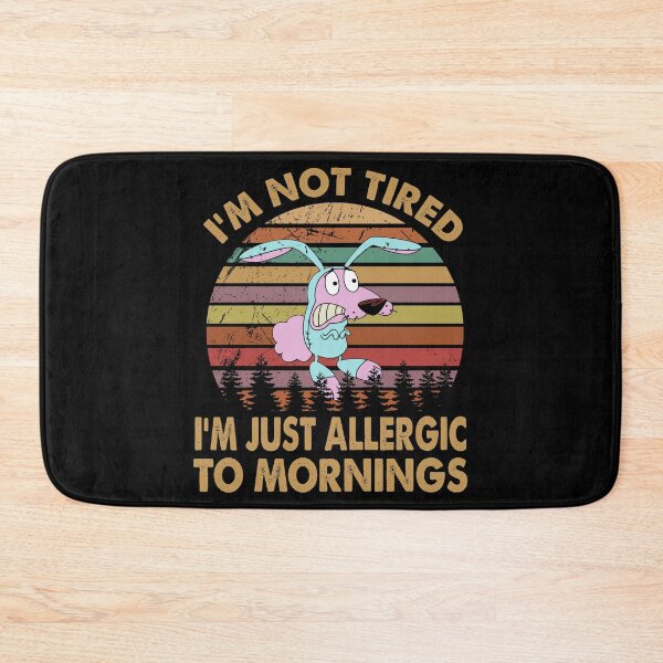 Item preview, I am just allergic to mornings The courage Pink color animal  gift for fans designed and sold by meconquynh95.