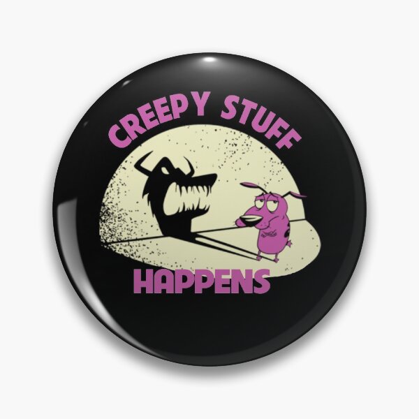 Item preview, creepy stuff The courage Pink color animal  gift for fans designed and sold by meconquynh95.