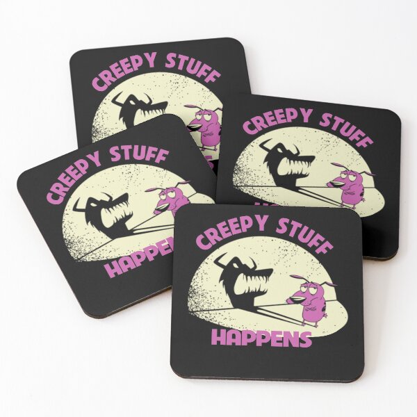 Item preview, creepy stuff The courage Pink color animal  gift for fans designed and sold by meconquynh95.
