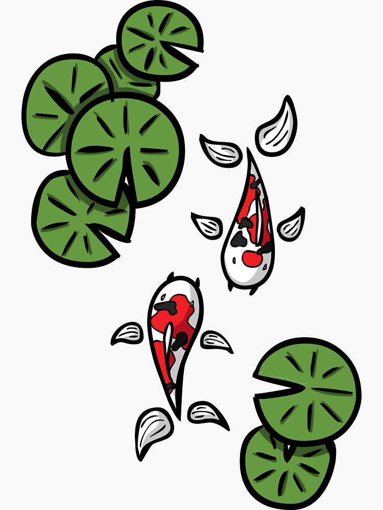 Fuku and Heiwa the Koi by ValerieDesigns