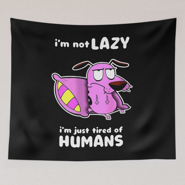 Item preview, i am not lazy The courage Pink color animal  gift for fans designed and sold by meconquynh95.