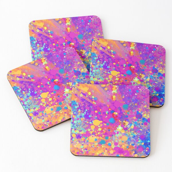 Item preview, Splatter Paint Rainbow Abstract Pattern designed and sold by WOW TeesAndThings.