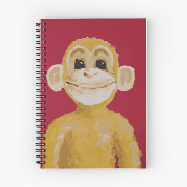 Item preview, Yellow moneky on red background designed and sold by Ora Topiol-Feuer.