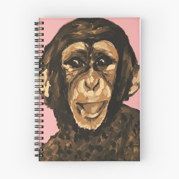 Item preview, Orange/brown monkey on pink background designed and sold by Ora Topiol-Feuer.