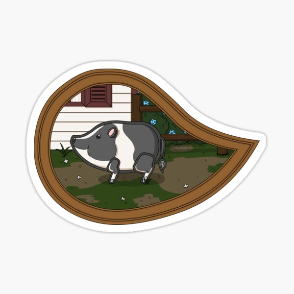 Item preview, Basil the Pig Print designed and sold by Valerie Bennett.