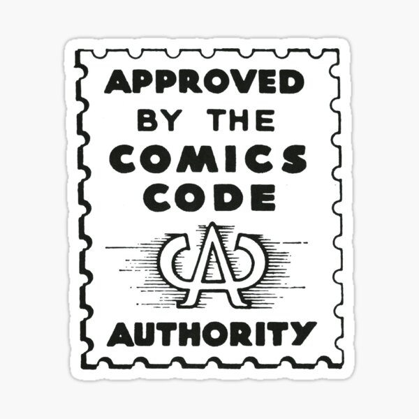Autorité du code de la bande dessinée Sticker
