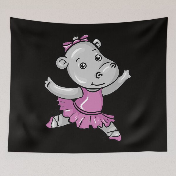 Item preview, Ballet Gift Ballerina Dancer Hippo Gifts designed and sold by RonaldDaughtry.