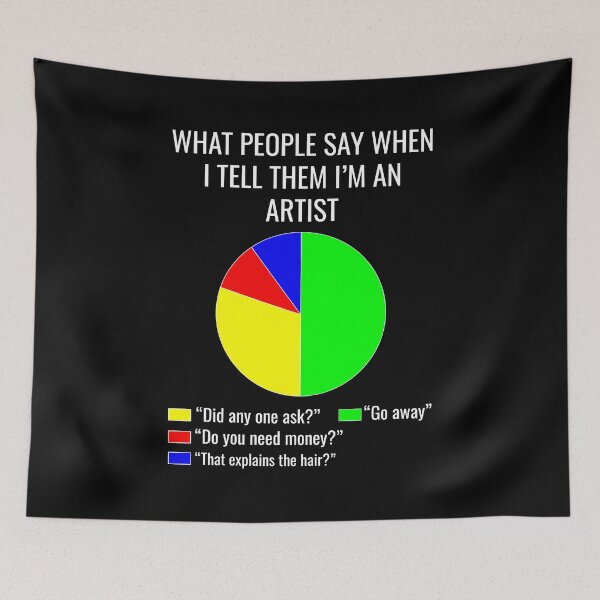 Item preview,  Artist Art Teacher Painting Painter Funny Saying Gift designed and sold by CuteDesigns1.