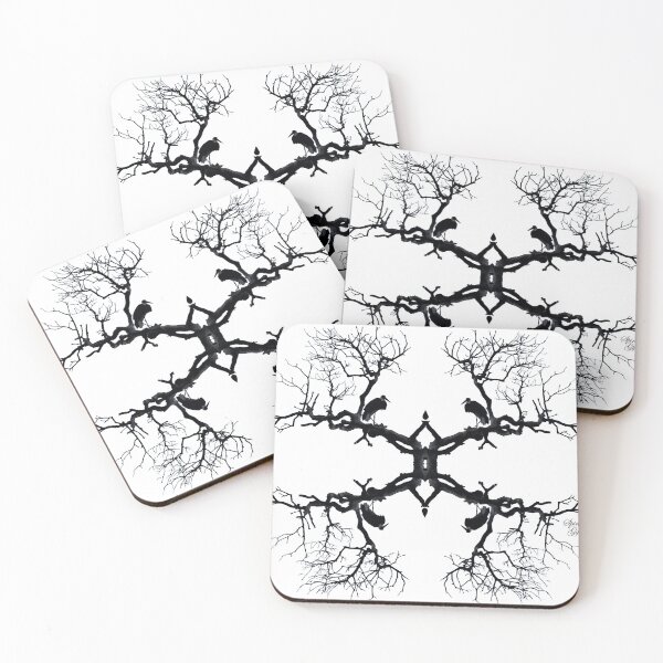Item preview, High Post Stork Tree Silhouette Black White designed and sold by SpiritGifts.