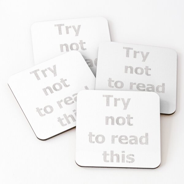 Item preview, Try not to read this designed and sold by CSouissi.