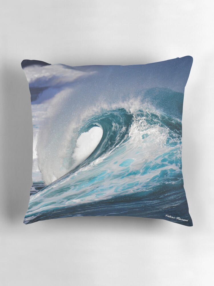 Thumbnail 3 of 4, Pillow, Wave designed and sold by ClickPF71.
