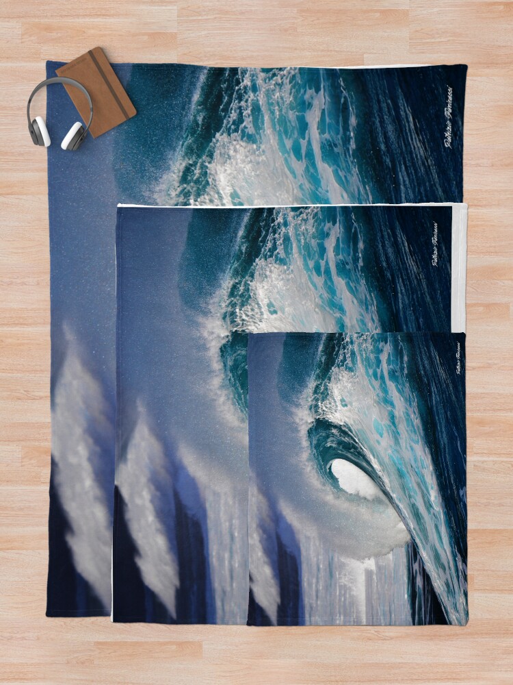 Thumbnail 5 of 6, Throw Blanket, Wave designed and sold by ClickPF71.